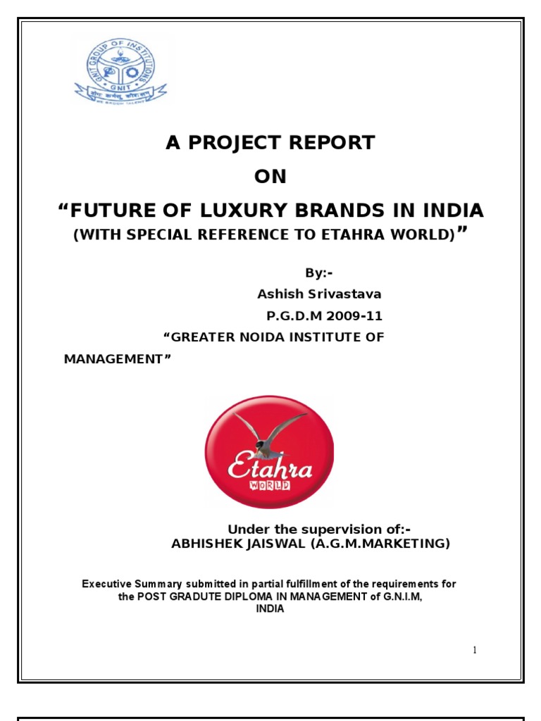 Future of Luxury Brands in India | PDF | Brand | Luxury Goods