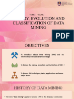 Topic 1b - History, Evolution and DM Classification (1)