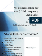 Laser Offset Stabilization For Terahertz (THZ) Frequency Generation