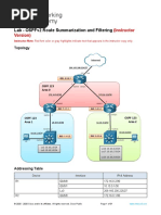 9.1.3 Lab - OSPFv2 Route Summarization and Filtering - ILM