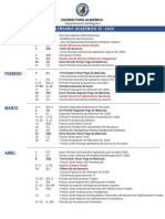 Calendario Acadmico General 2020 1