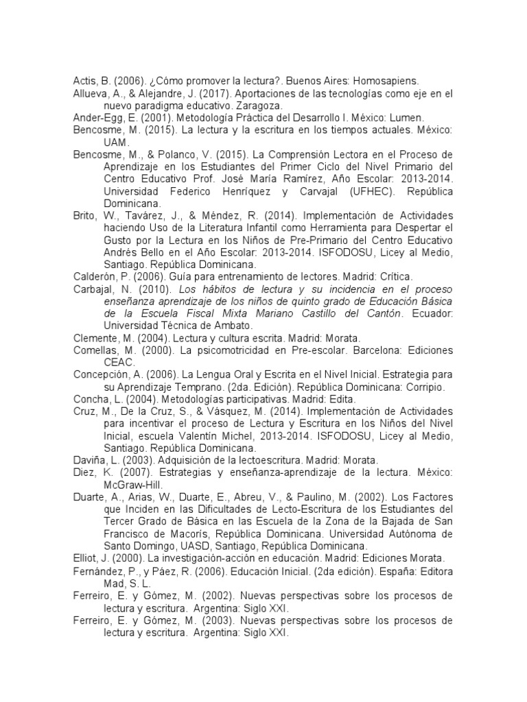 Estrategias para Fomentar la Lectura | PDF | República Dominicana ...