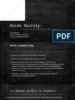 Ovide Decroly Diapositivas