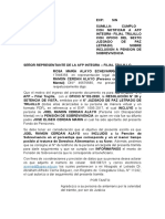 Escrito Cumplo Con Notificar Afp Filial Trujillo