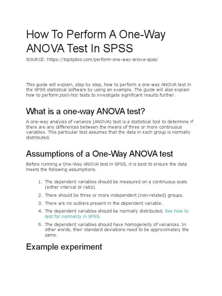 Ed242 Lec9 Anova - One - Way Steps in SPSS | PDF | Analysis Of Variance ...