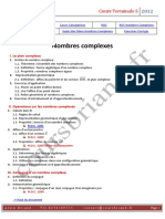 12 Cours Terminale S Nombres Complexes 8