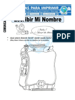Ficha de Escribir Mi Nombre para Primaria PDF