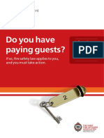 Do You Have Paying Guests?: If So, Fire Safety Law Applies To You, and You Must Take Action