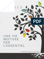 Une Vie Motivée Par L'essentiel - Rick Warren