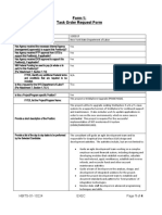 Form 1: Task Order Request Form: Award 23158