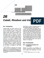 Cobalt Rhodium and Iridium 1997
