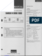 Sansui B-1000 Service Manual