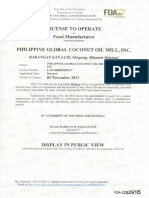 FDA License 1