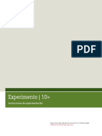 Carpeta de Manuales de Experimento 10+ PDF