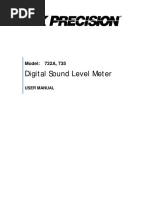 Digital Sound Level Meter: Model: 732A, 735