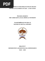 Bone Mapping in The Infrazygomatic Region For Ideal Placement of Tads - A CBCT Study