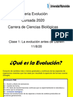 Clase 1 Evolución Hasta Darwin 2020