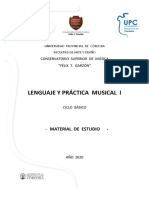 Cuadernillo Lenguaje y Práctica Musical I