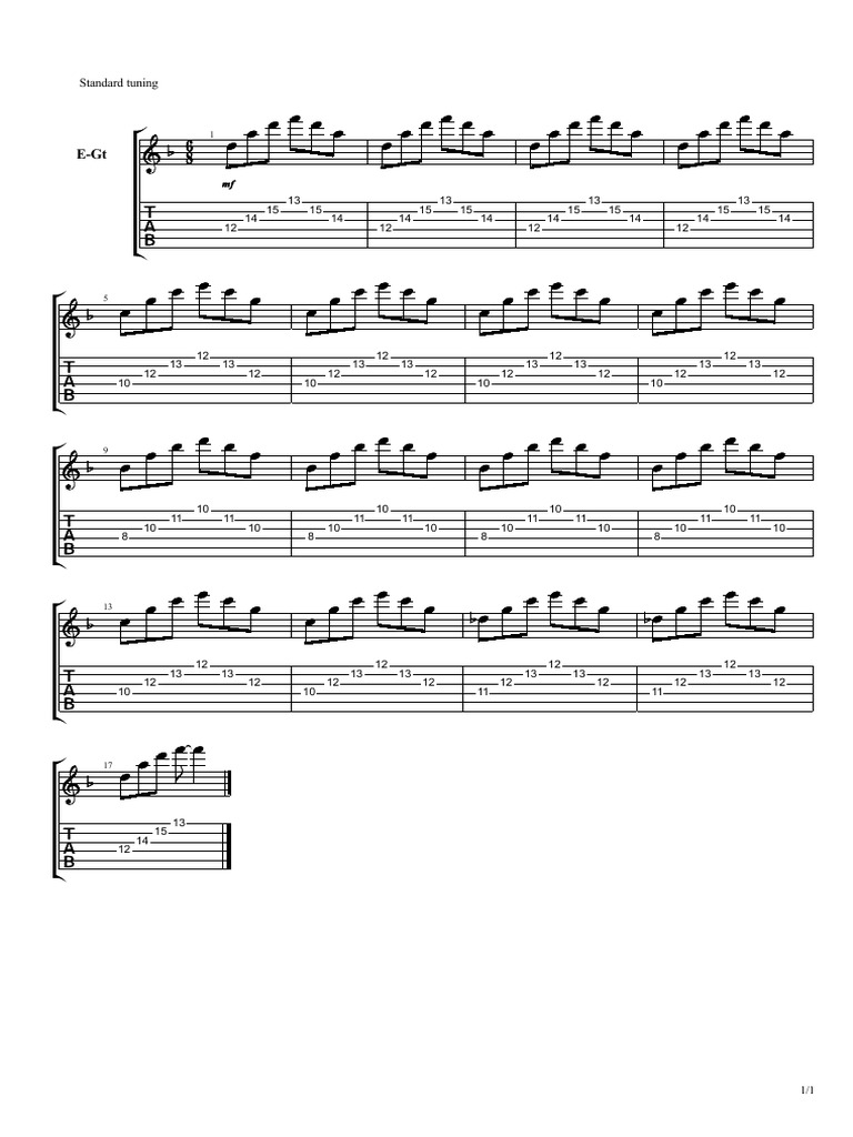 Standard Tuning Guide for Musicians | PDF