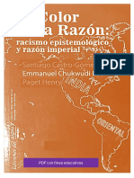El Color de La Razon - Racismos Epistemológico y Razon Imperial - Santiago Castro-Gomez PDF