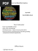 Lec1-Introduction To Bioinformatics