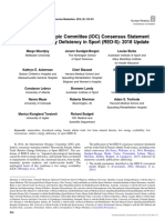 International Olympic Committee (IOC) Consensus Statement On Relative Energy de Ficiency in Sport (RED-S) : 2018 Update