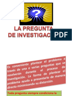 La Pregunta de Investigación