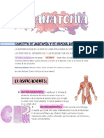 11INTRODUCCION, DEFINICION Y DIVISION. TEMA 1 Int. Anatomia