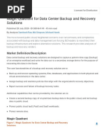 Magic Quadrant For Data Center Backup and Recovery Solutions