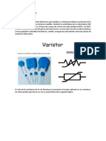 Varistor protección circuitos 40V