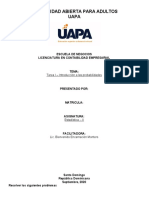 Universidad Abierta para Adultos Uapa: Escuela de Negocios Licenciatura en Contabilidad Empresarial