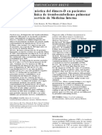 Utilidad Diagnóstica Del Dímero-D en Pacientes Con Sospecha Clínica de Tromboembolismo Pulmonar en Un Servicio de Medicina Interna