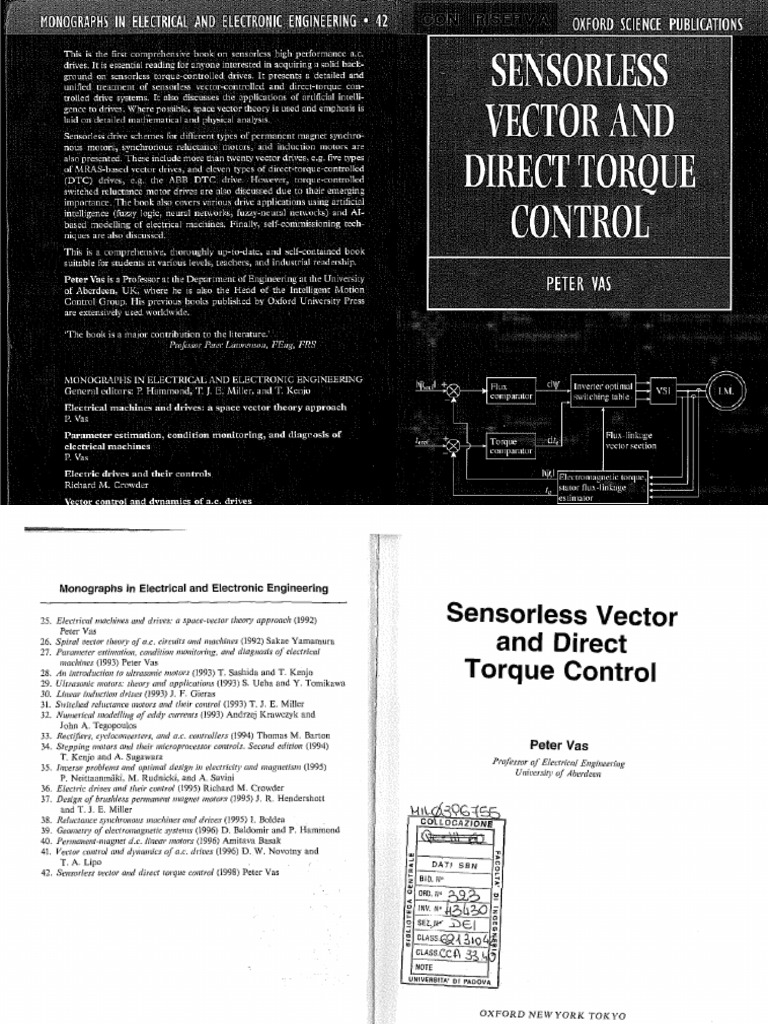 Sensorless Vector and Direct Torque Control OCR - P. Vas PDF | PDF ...