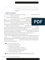 UNIT 1 Worksheet - Listening 1: Mobility in Europe