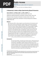 HHS Public Access: A Researcher's Guide To Mass Spectrometry-Based Proteomics