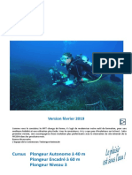 Plongeur Niveau 3 - PE 60 - PA 40