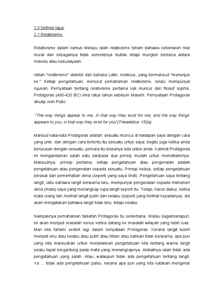 2.0 Definisi Tajuk | PDF