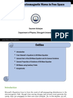 Lecture VIII: Electromagnetic Waves in Free Space: Saumen Acharjee Department of Physics, Dibrugarh University