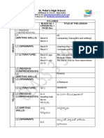 Class 3 SYLLABUS FOR July 2020