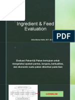 Ingredient & Feed Evaluation