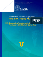 Rúbrica Evidencia RETO 4 MAPA MENTAL UA Desarrollo y Transferencia de Tecnología.