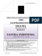 Paket Soal Sastra Peminatan Bahasa