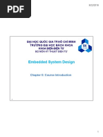 Embedded System Design: Đại Học Quốc Gia Tp.Hồ Chí Minh Trường Đại Học Bách Khoa