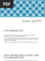 Dubai: Climatic Conditions and Psychrometric Chart