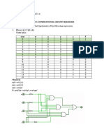 Cpe 301 Combinational Circuits Exercises