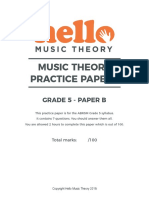 Grade 5 Practice Paper - B