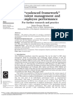 A "Coalesced Framework" of Talent Management and Employee Performance PDF