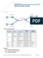 PRACTICA 7 Packet Tracer - Connect A Router To A LAN - ILM PDF