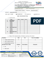 DepEd Bataan Monitoring Report