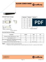 Surface Mount Silicon Zener Diode: SOD-323 Plastic Package